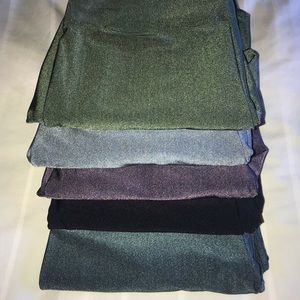 Forever 21 “shiny set” legging bundle